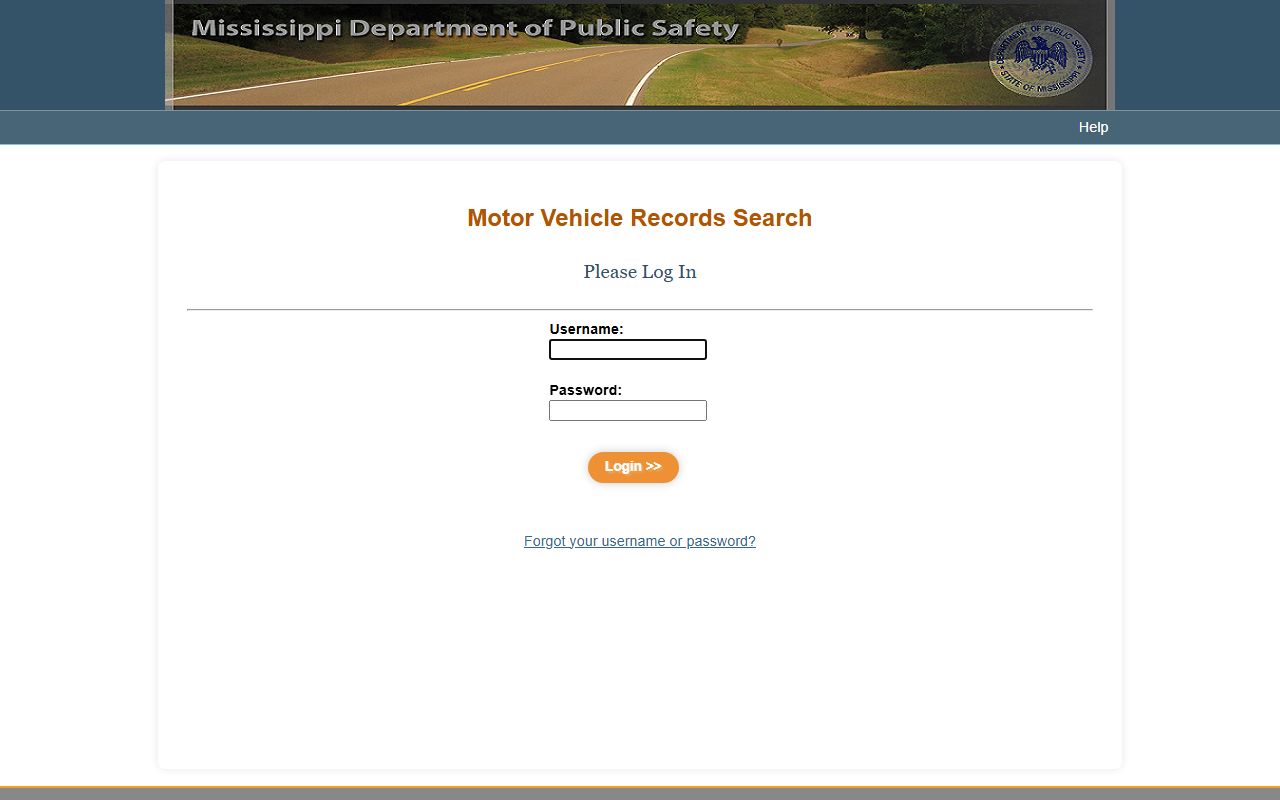 Harrison County court records Mississippi bulk MVR portal login