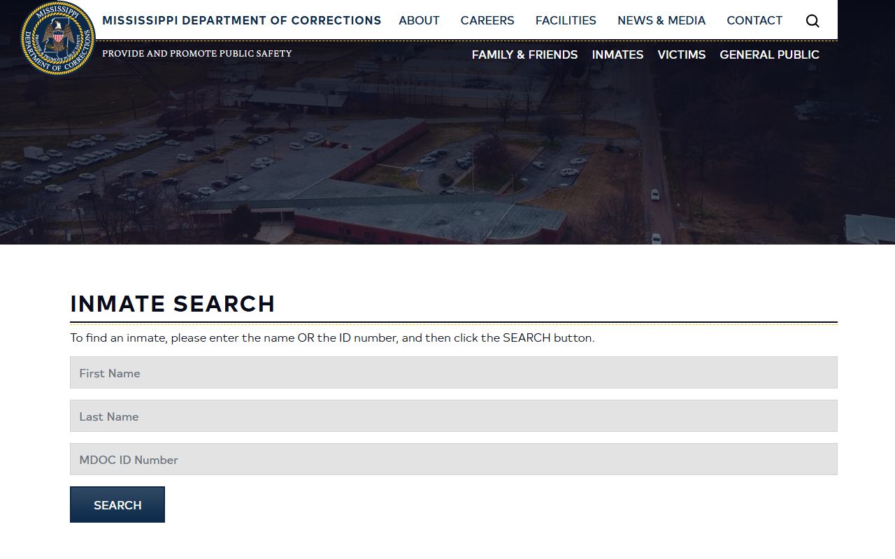 Harrison County inmate Mississippi Department of Corrections search